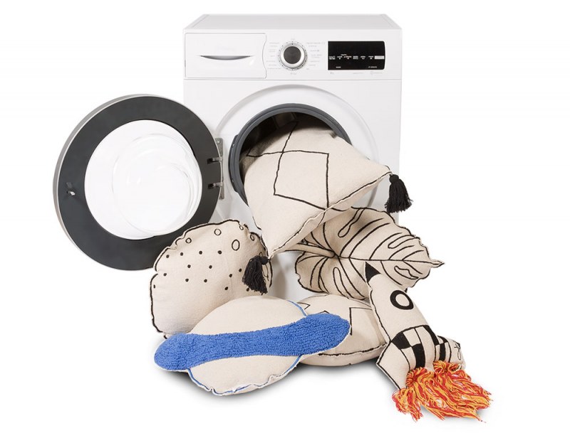 Cuscino per bambini Razzo lavabile in lavatrice