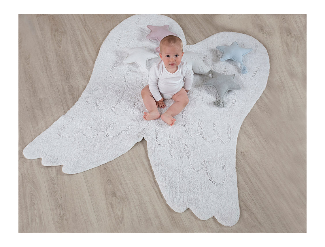 Alfombra lavable alas de ángel 120x180
