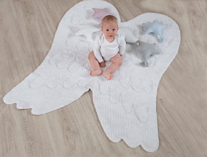 Alfombra lavable alas de ángel 120x180