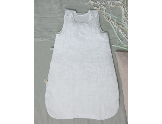 White winter baby sleeping bag 6 to 18 months