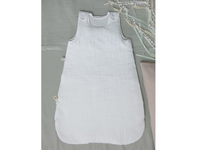 Winterschlafsack für Baby 0 bis 6 Monate Weiß