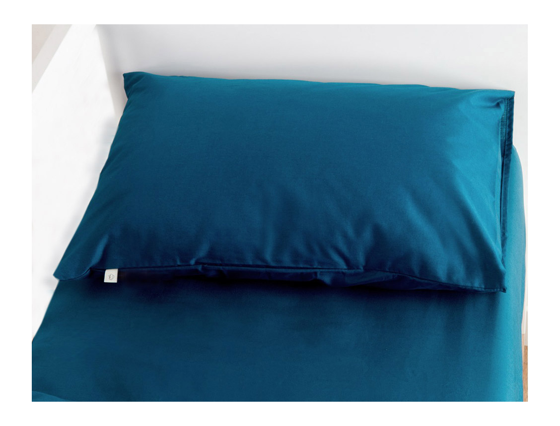 Federa cuscino 40x60 Blu Notte cotone biologico