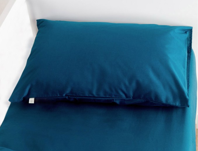 Taie oreiller 40x60 Bleu Nuit coton bio