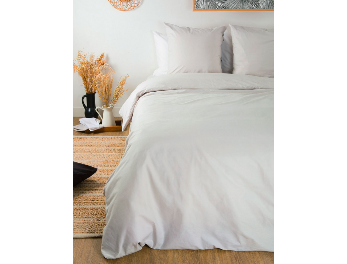 Housse de couette 240x260 cm Naturel Coton Bio