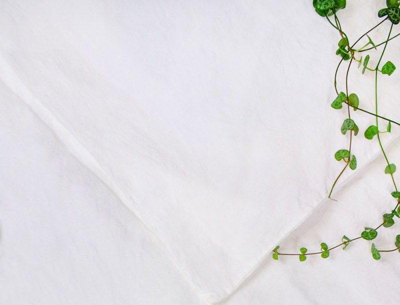 Duvet cover 220x240 cm White Linen and Organic Cotton with two pillowcases 60x60