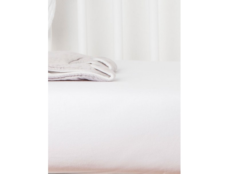 Fitted sheet for baby bed 70x140 White