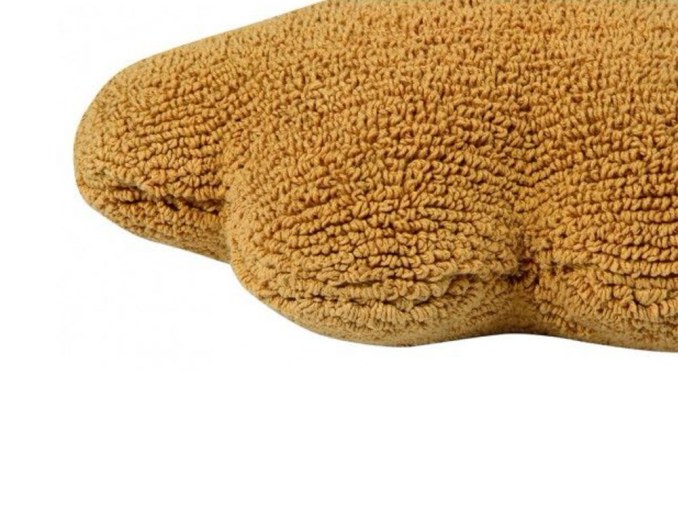Mosterdkleurig wolkkussen voor kinderen