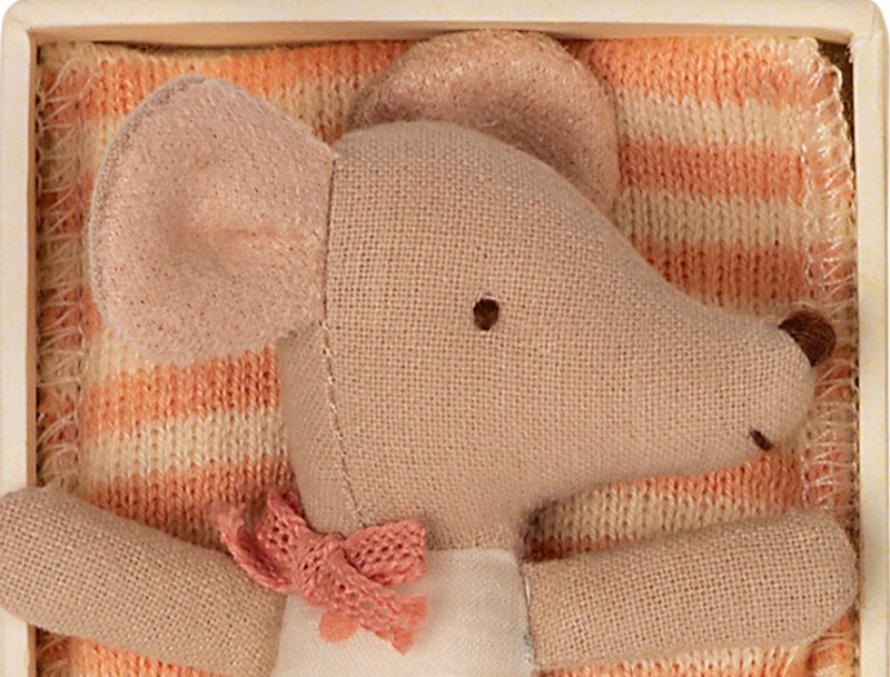 Baby Girl Mouse in her sleeping bag