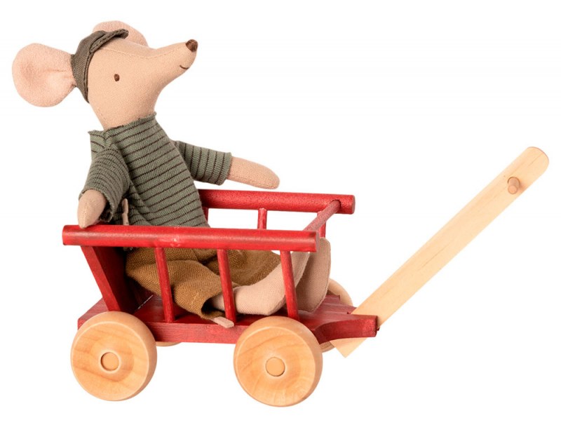 Red Micro Wagon. Mouse not included