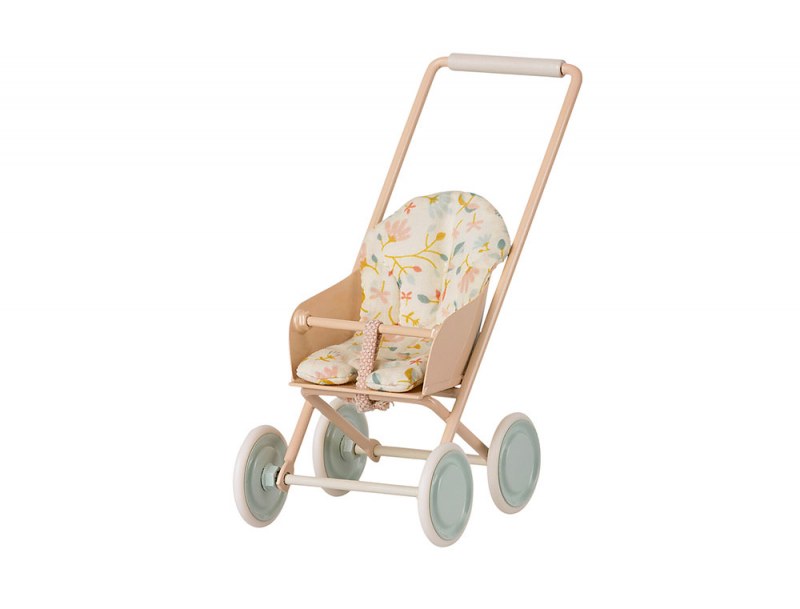 Poussette Rose Micro pour lapin et bébé souris