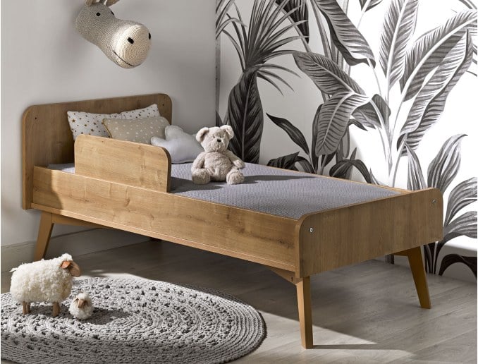 Convertible wooden baby bed 70x140 Icone in vintage wood
