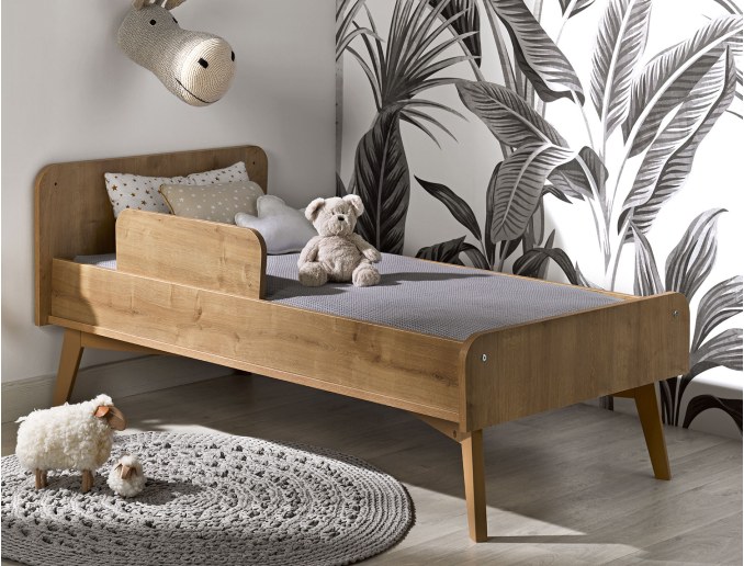 Cama de bebé convertible en madera 70x140 Icone en madera Vintage