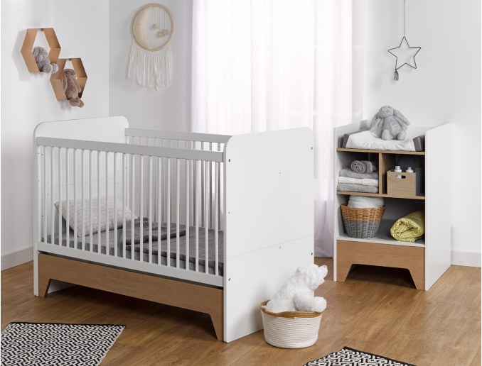 Cuna convertible combinada Calisson en posición 70x140