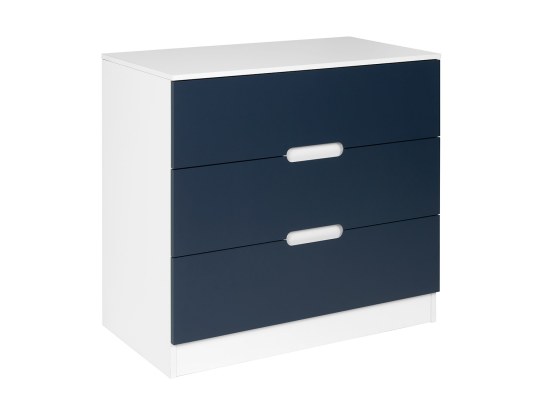 Cómoda Opus blanca y azul noche