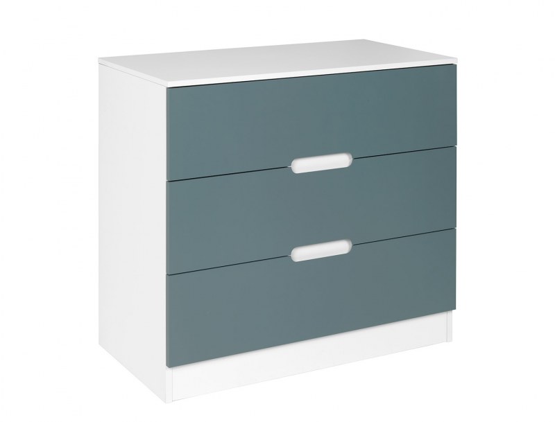 Design-Kommode Weiß und Moosgrün Opus