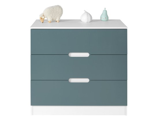 Ladekast kinderkamer Wit en Mosgroen Opus