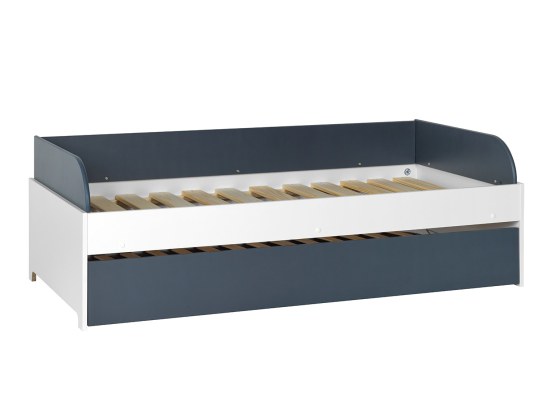Upper bed base with passive slats