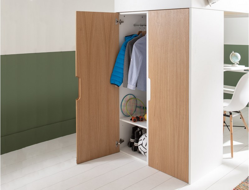Armadio sotto letto a soppalco Opus