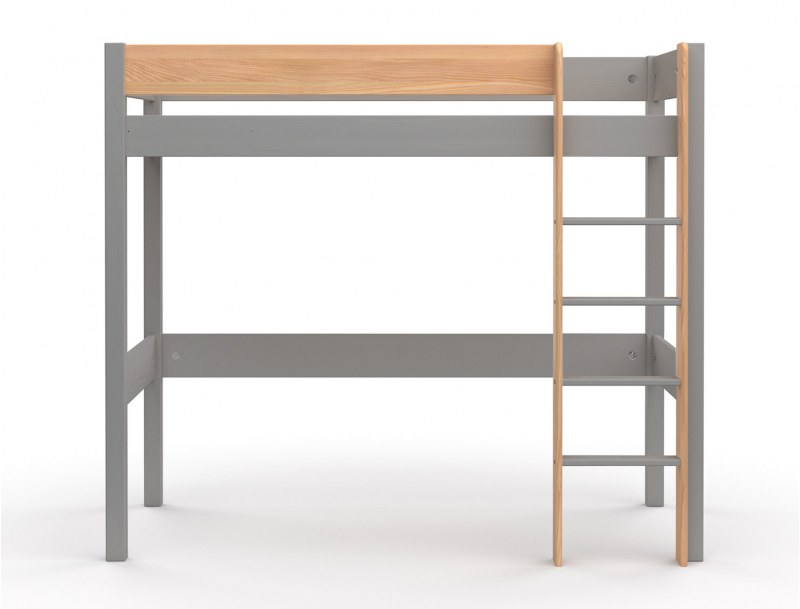 Hochbett Grau und Holz Lande