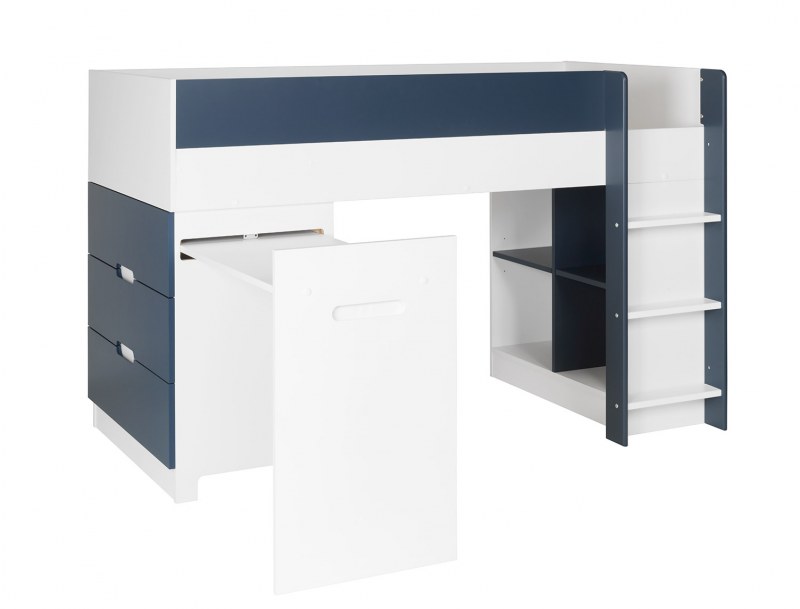 Halfhoog met bureau en opbergruimte Opus