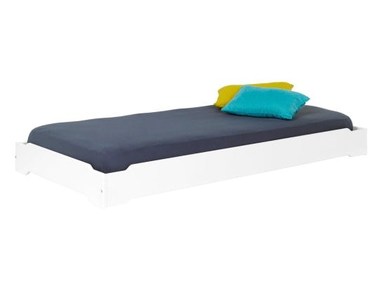 Montessori Bodenbett Weiß 90x190 cm
