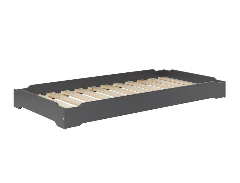 Cama apilable Lokka 90x190 Antracita con somier