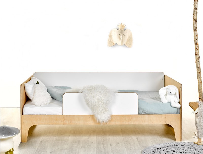 Children's daybed wood and white 90x190 cm