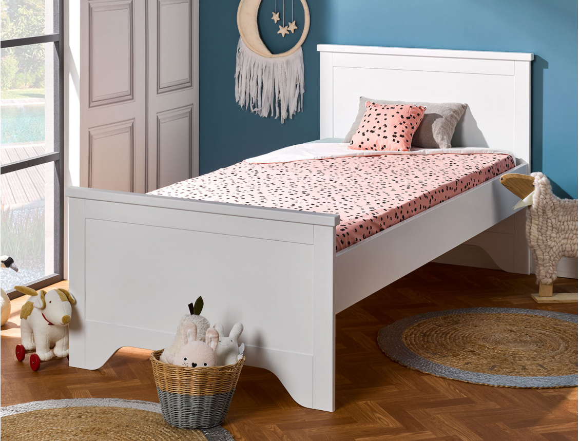 Occitane white teen bed