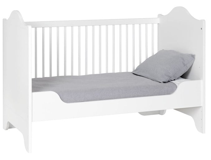 White Occitane convertible baby bed 70x140 in evolution