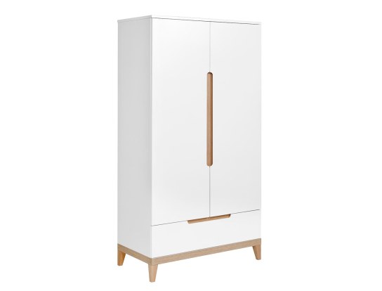 Evidence White Beech children's wardrobe with two doors and one drawer