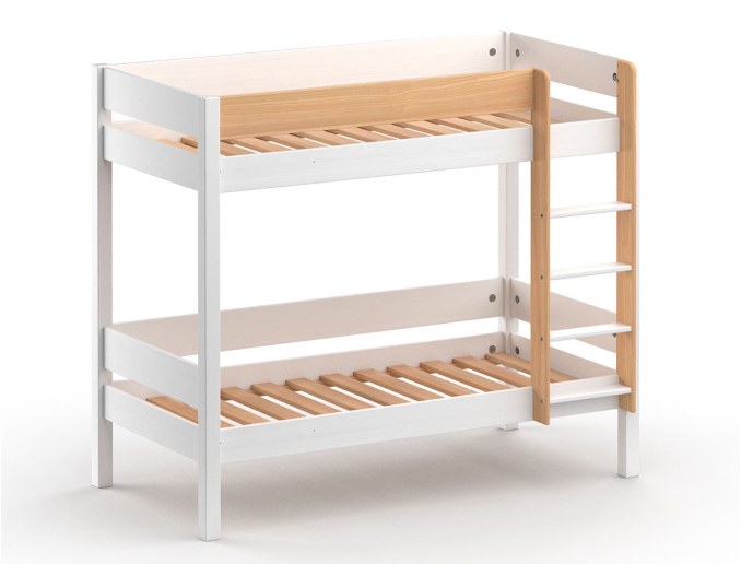 Delivered with two slatted bed bases