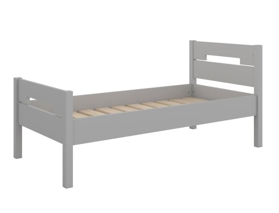 Letto a castello 90x190 separabile in due letti per bambini Grigio flanella
