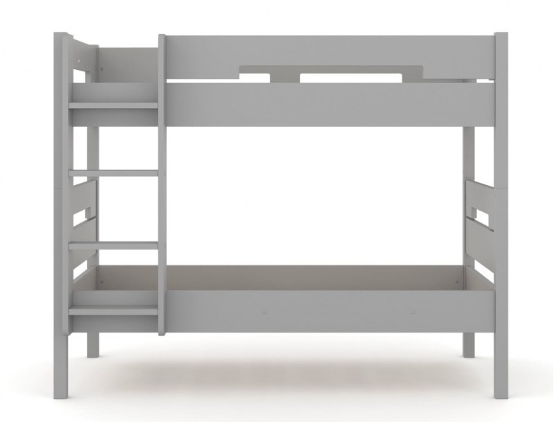 Letto a castello 90x190 Grigio flanella.