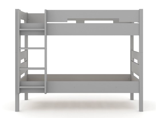 Letto a castello 90x190 Grigio flanella.