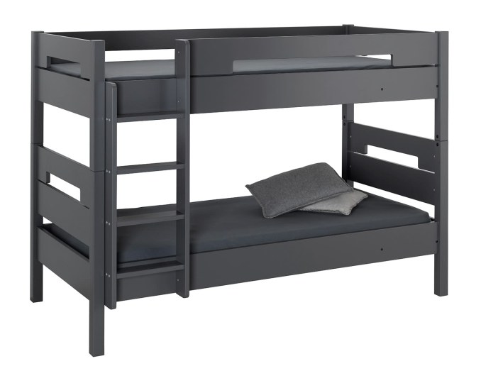 Stapelbed 90x190 cm Antracietgrijs