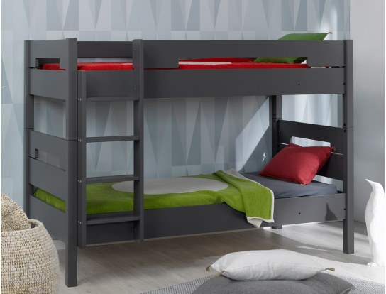 Letto a castello per bambini 90x190 cm Grigio Antracite