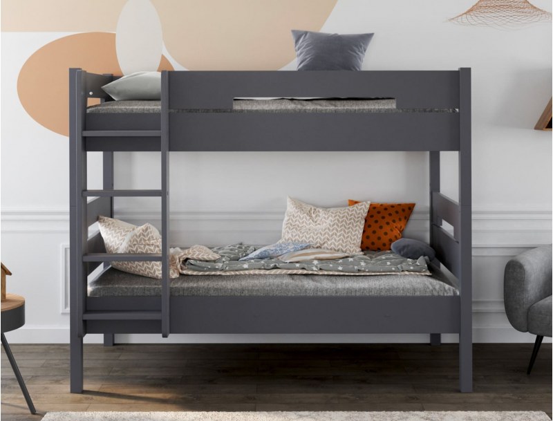 Anthracite 90x190 separable bunk bed.
