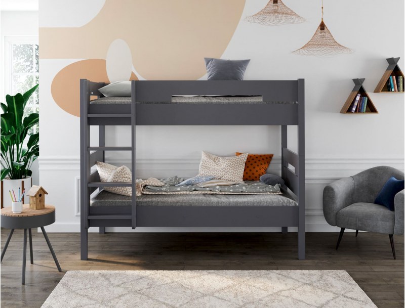 Letto a castello Antracite 90x190 separabile Milo