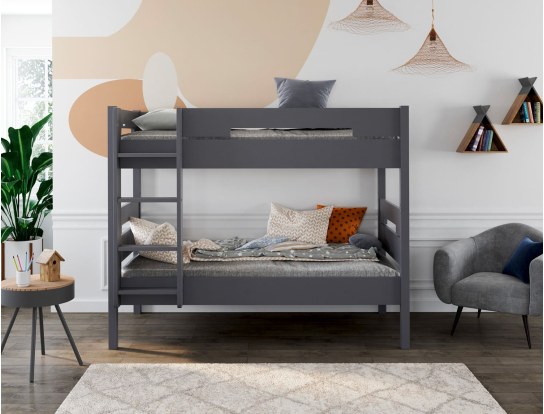Etagenbett Anthrazit 90x190 trennbar Milo
