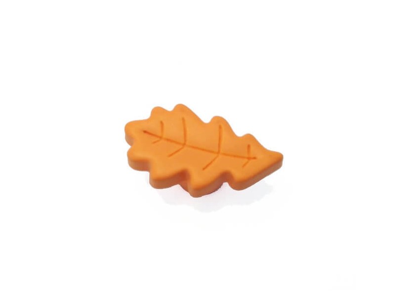 Furniture knob - Orange Leaf Button