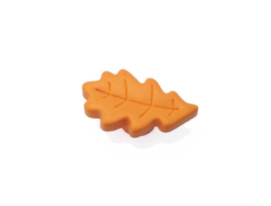 Bouton de meuble - Bouton Feuille orange