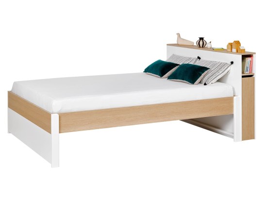 Lit design 2 places + Tête de lit Nomade 160x200 cm.