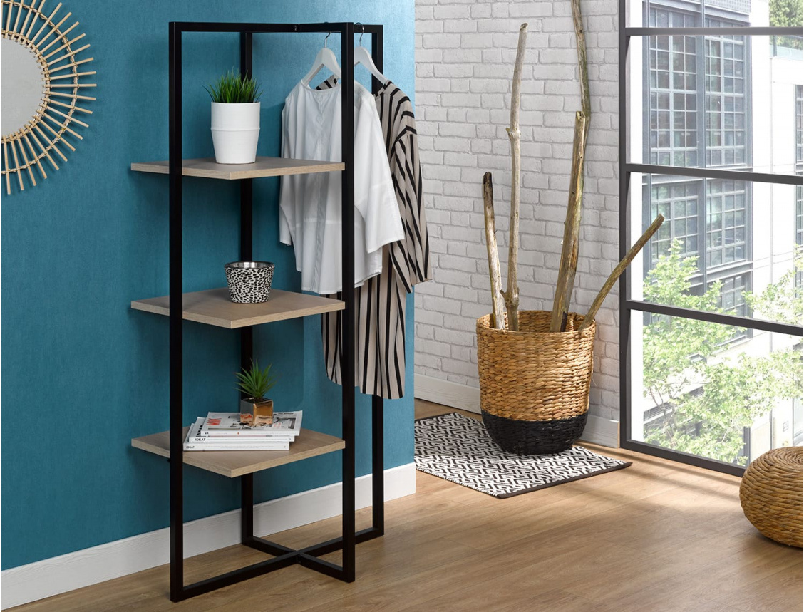 Bahia metal and wood shelf
