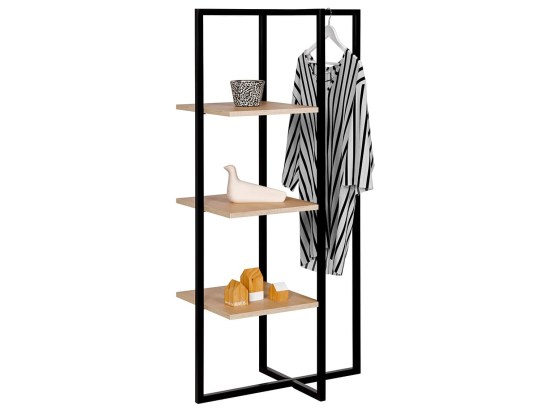 Bahia designer metal and wood shelf