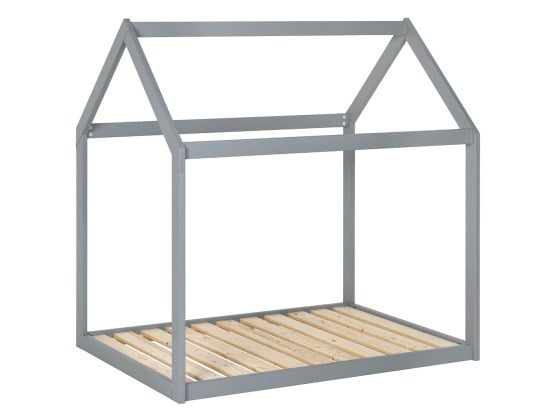 Letto casetta 90x140 cm con rete a doghe