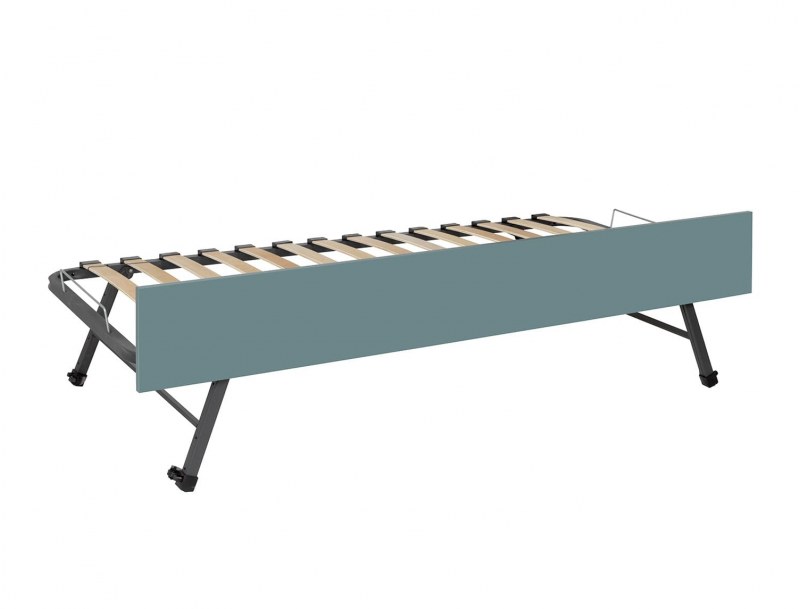 Slatted trundle bed base