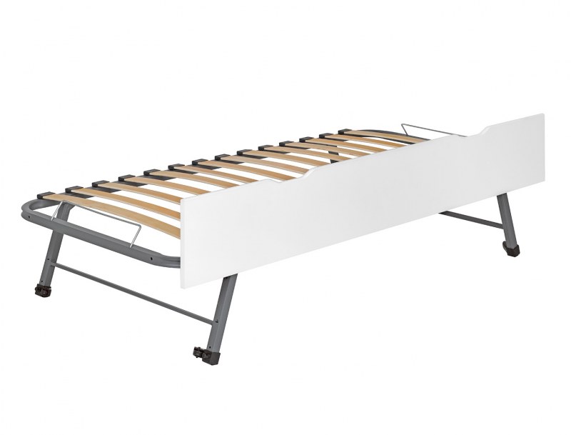 Slatted trundle bed base