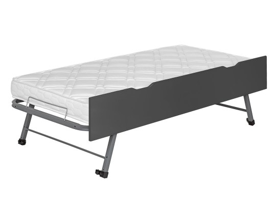 Maximum mattress height of 16 cm for the trundle drawer.