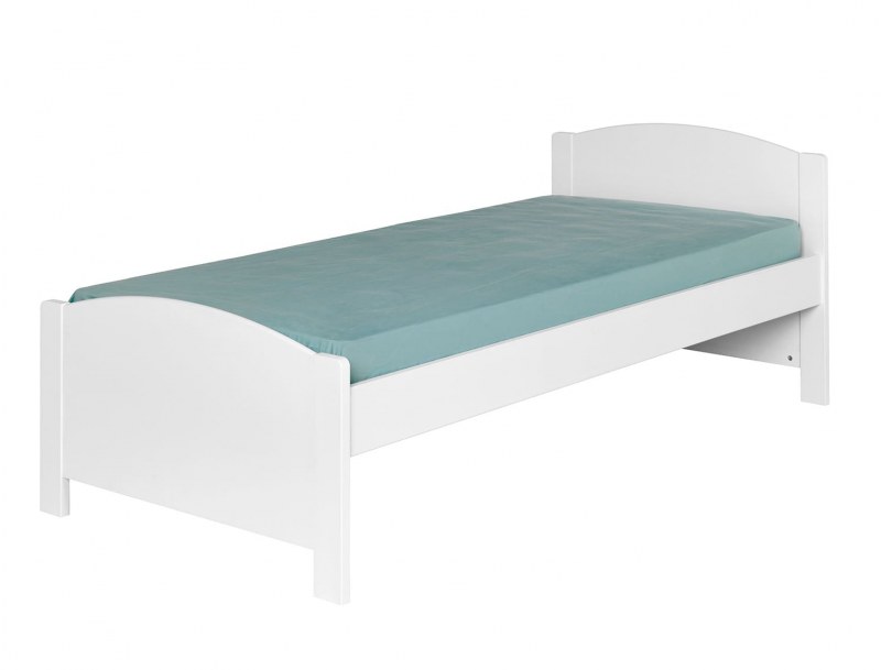 Children's bed with headboard, bed base and mattress