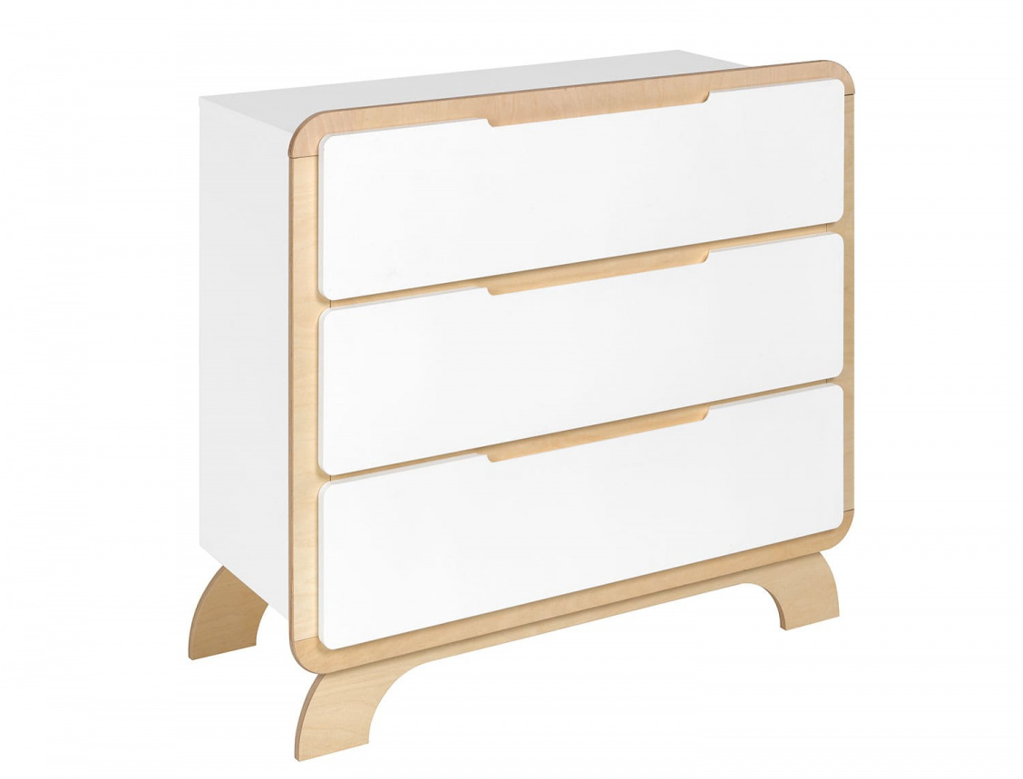 Baby dresser Equinoxe White & Birch